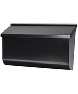 Woodlands Wall-Mount Mailbox, Medium Horizontal, Black Steel -L4010WB0 - $56.76