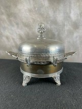 Aurora Butter Dish  #118 Warranted Triple Plate  SP M.F.G Co - $57.42
