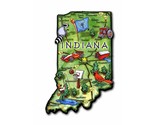 Indiana The Hoosier State Artwood Jumbo Fridge Magnet - $8.49