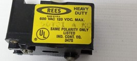 REES 50701 A NO  contact block Heavy Duty 6 VAC Same Polarity Only Liste... - $49.97