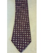 Men&#39;s Stafford Classic purple with bubbles pattern 100% SILK tie NWOT - £1.99 GBP