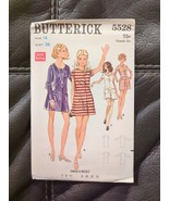 MIni Dress Sewing Pattern Misses Bust 36 Size 14 Butterick 5528 UC 1960s - £18.68 GBP