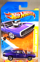 2011 Hot Wheels #42 New Models 42/50 &#39;70 DODGE CHARGER R/T Purple Variant w/5 Sp - £9.83 GBP