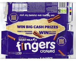 Cadbury Dairy milk Fingers Crossed 114gr chocolate wrapper - $9.18 CAD