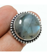 Blue Fire Labradorite Gemstone Valentine&#39;s Day Gift Ring Jewelry 8.25&quot; S... - £4.05 GBP
