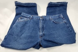 Carter Fleece Lined Workwear Denim Jeans 42 x 30 Relaxed Fit 14806 - £13.40 GBP