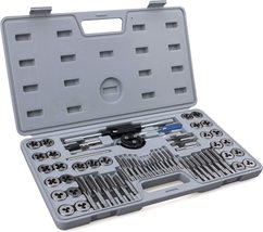 60-Pc Master Tap and Die Set - Include SAE Inch Size #4 to 1/2” and Metric Size - £38.86 GBP