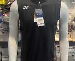 YONEX Men&#39;s Tennis Sleeveless T-Shirts Sports Top Black [US:XS] NWT 10233EX - £24.71 GBP