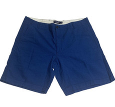 Chaps Shorts Men&#39;s Size 38  Blue Stripe Cotton Flat Front Seer-seekers - £6.20 GBP