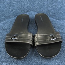 Lands&#39; End Women Slide Shoes  Pewter Synthetic Slip On Size 9 Medium (B, M) - £13.11 GBP