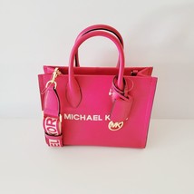 Michael Kors Mirella Small Shopper Tote Top Zip Crossbody Electric Pink - $116.08