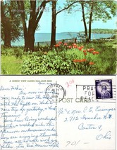 New York Angola Thruway Restaurant Lake Erie Posted to OH in 1959 VTG Postcard - £7.40 GBP