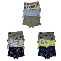 9 Pack Cotton Toddler Little Boys Kids Underwear Dinosaur Boxer Briefs 4T 5T-8T - £17.57 GBP