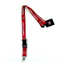 NFL Atlanta Falcons Football Official 2Side TC Lobster Claw Lanyard Keychain - £8.69 GBP