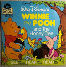 WINNIE THE POOH AND THE HONEY TREE (1979) softcover book with 33-1/3 RPM... - £11.04 GBP