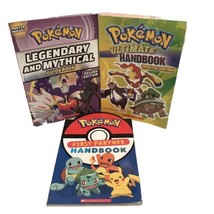 Pokemon Lot 3 : Ultimate Handbook Updated Ed, Legendary &amp; Mythical, 1st Partner - £14.53 GBP