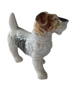 Terrier Dog Porcelain Figure Japan Wire Haired Kerry Blue Airedale MCM V... - £20.93 GBP