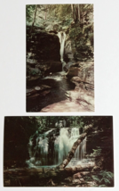 Wyandot Adams Falls Kitchen Creek Waterfalls PA Dexter Postcards 1962 (Qty 2) - £6.38 GBP