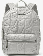 Michael Kors Winnie Medium Quilted Nylon Gray Backpack 35T0UW4B2C NWT $398 FS - £94.44 GBP