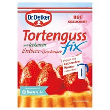 Dr.Oetker Tortenguss fix STRAWBERRY Glaze 50g -Made in Germany FREE SHIP - £6.22 GBP