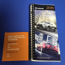 Lexus 2015 Product Handbook Reference RCF, GS - $1,392.12 MXN