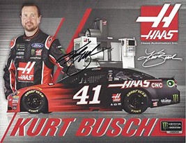 AUTOGRAPHED 2018 Kurt Busch #41 Haas Automation Team (Stewart Haas Racing) Monst - £36.78 GBP