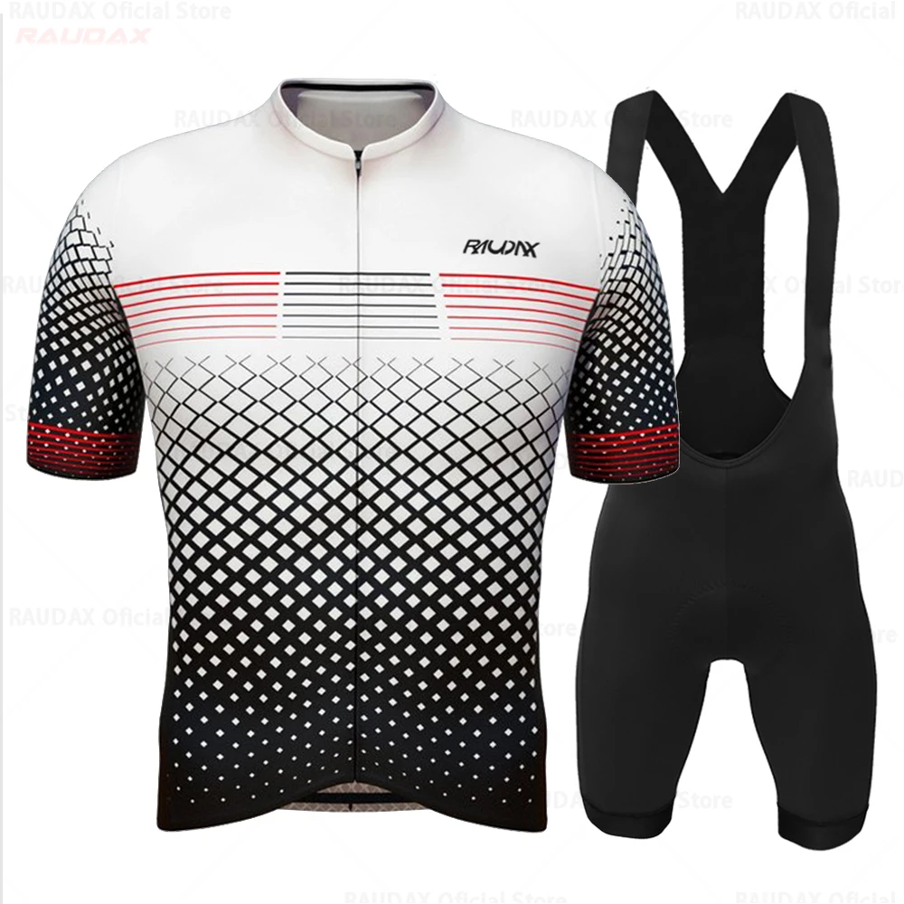 Sporting Raudax 2022 fluorescence Short Sleeve  Ropa Ciclismo Hombre Summer Cycl - £35.97 GBP