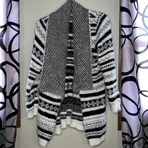 Investments, draped, open, cozy, cardigan, size medium - $23.52