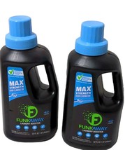2 x FUNKAWAY Laundry Detergent Booster 32 Oz ea Max Strength Odor Elimin... - $34.99