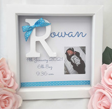 23cm Personalised New baby frame,baby girl frame,baby boy frame,nursery d - £18.88 GBP