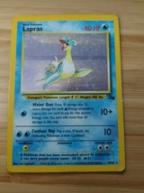 Lapras - 10/62 - Holo Rare - Unlimited Edition Fossil Pokemon Card - $31.49