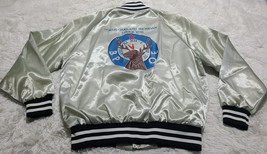 Satins Jacket Mens XL Silver &quot;DICK&quot; Oakland MI Lodge 2716 Made USA (Raid... - $23.64