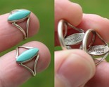 sterling silver ring lot X2 turquoise SUNBURST STERLING size 3.5 - £39.30 GBP
