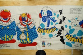 Sewing Lot PANEL Cotton Quilting Craft Fabric Quadriga&#39;s Clown and Pig F... - $276.61 MXN