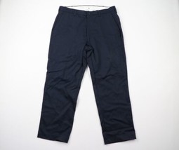 New Bulwark FR Mens 36x30 Flame Resistant 12.2 ATPV Work Chino Pants Navy Blue - $67.27