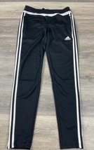 Adidas Climacool Womens Joggers Blk Athletic Slim Tapered Jersey 3 Stripe Size S - £13.49 GBP