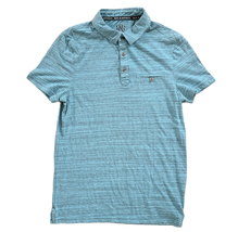ROCK &amp; REPUBLIC &#39;Blue Moon&#39; Core Slubbed Polo Shirt Turquoise Men&#39;s Size... - $273.57 MXN