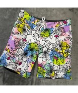 Miken Floral Board Shorts Swim Trunks Colorful Beach Surf Mens - $19.99