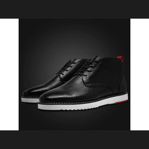 Mens Tayno Desert Chukka Boot Soft Leather Comfortable Cushion Sonoran Black image 6