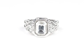 Paparazzi Out For the Countess White Ring - New - £3.54 GBP