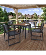 Modern 4 Person Dining Set - Mahogany Arm - $2,344.91 CAD