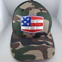 Farm Focused 3D Print Usa Flag Camo Hat Cap &quot;Wear With Pride&quot; - $16.98