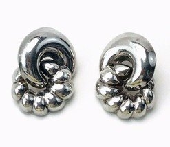 Vintage Signed Sterling Silver Thailand 925 PAJ Pierced Earrings 9.2 Grams - £26.82 GBP