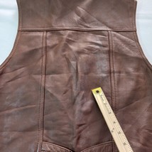 Rom-Blanexim Men’s Brown Leather Romanian Vest Size 54 image 4