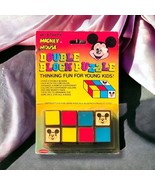 Vintage &#39;Disney Harmony Double Block Puzzle #2108 Mickey Unopened 1/3 On... - $21.45 CAD