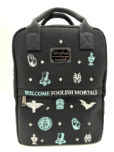 Disney Parks Loungefly Haunted Mansion Canvas Backpack Leota Hatbox Ghos... - $1,914.87 MXN