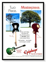 Epiphone Set-Neck Guitars Les Paul Print Ad Vintage 1997 Magazine Advertisement - £7.60 GBP