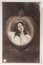 RPPC Beautiful Angel in The Sacred Heart with the Clouds Postcard A21 - £6.23 GBP