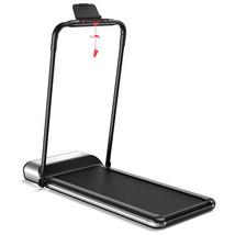 Ultra-thin Electric Folding Motorized Treadmill with LCD Monitor Low Noise - $523.49
