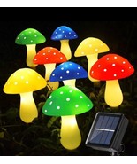 1 Drag 8 Mushroom Ground Plug Light IP65 Solar Lighting Ornaments Home D... - £11.20 GBP